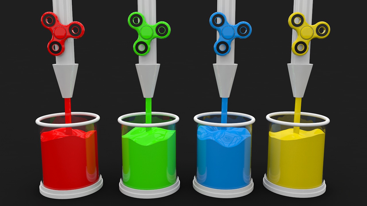 C4D Tutorial – Kids Color Learn Animation with Magic Liquids