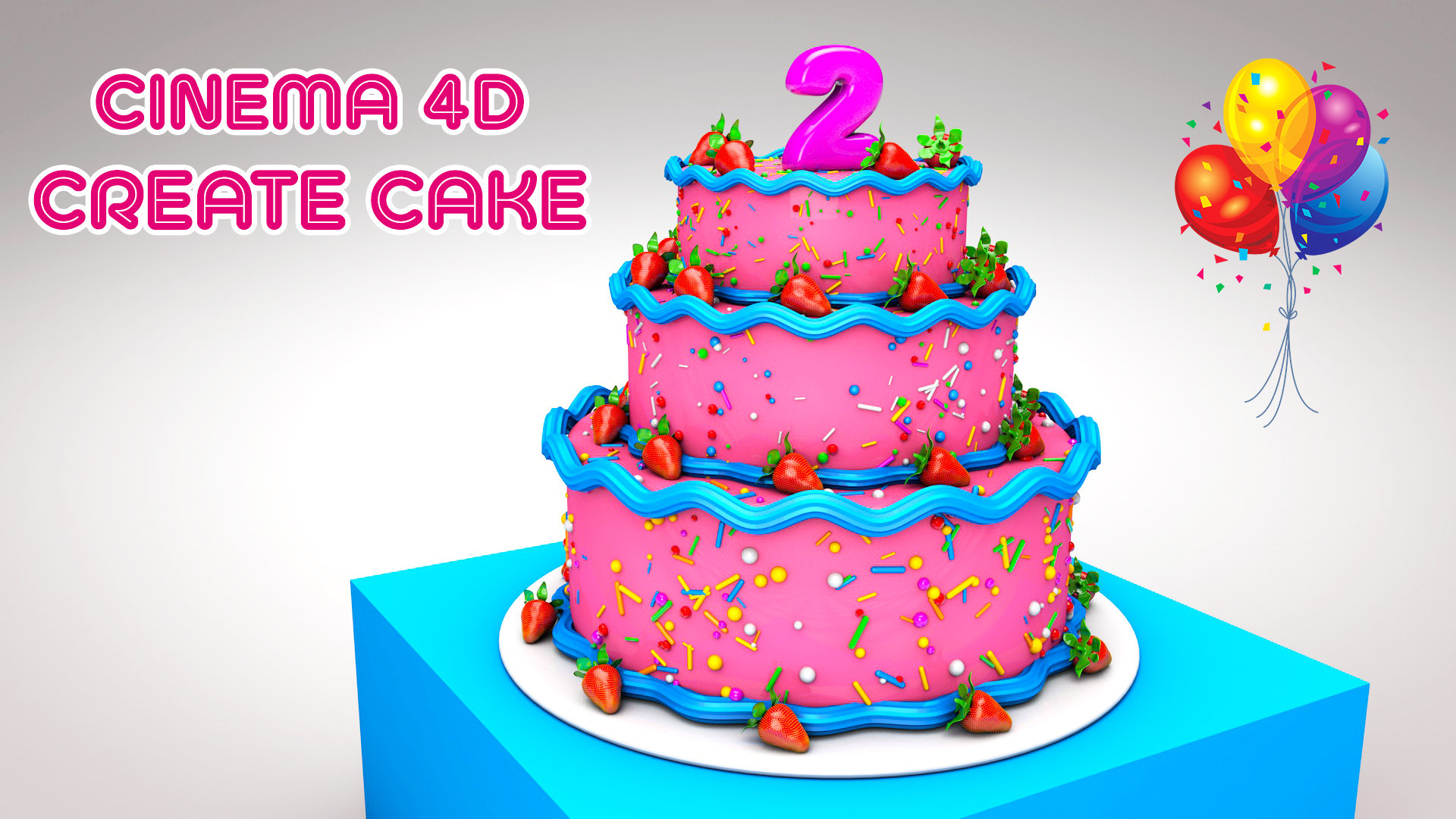 Cinema 4D Modeling Tutorial – Create Cake