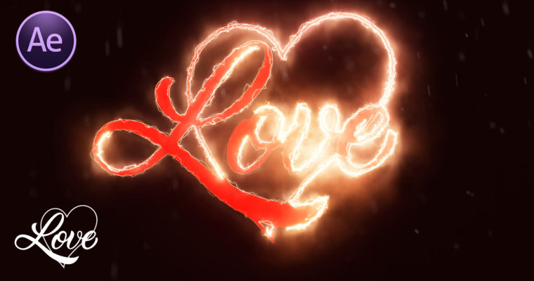 After Effect Logo Tutorial – Love Lighting Logo Animation