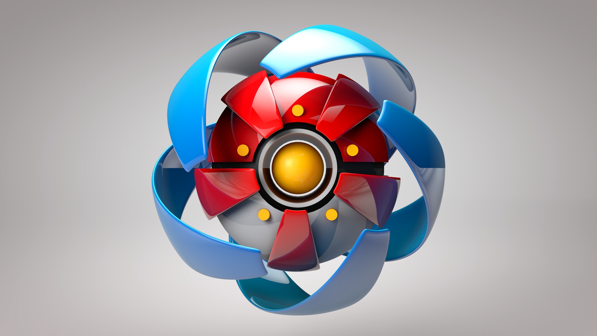 C4D Tutorial For Beginner – Create 3D Pokeball