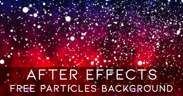After Effects CC 2019 – Free Particles Backround