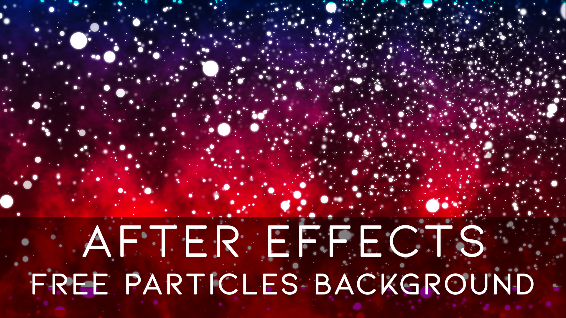 After Effects CC 2019 – Free Particles Backround