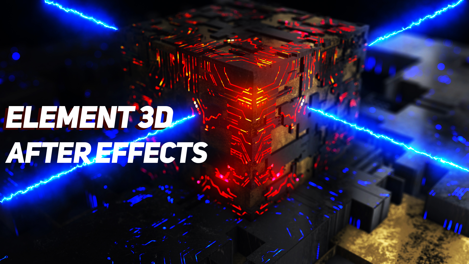 After Effects Element 3D Tutorial - Lighting Cube Animation » Fattu  Tutorials