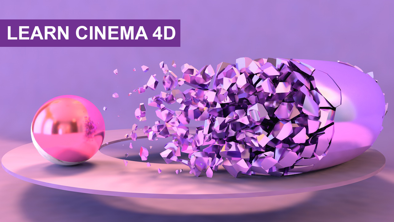 Cinema 4D Tutorial For Beginner – Voronoi Fracture Looping Animation