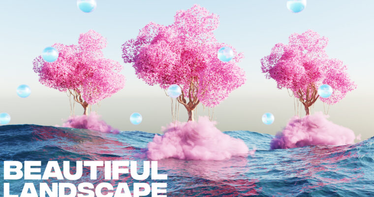 Create Beautiful Landscape Art Like This In Blender (For Beginners!)