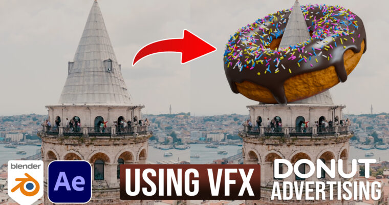 How To Make Donut CGI Ads Using VFX in Blender